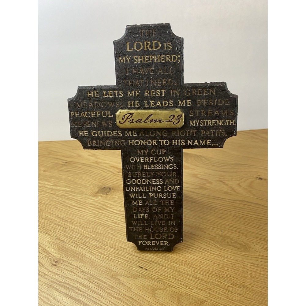 Lighthouse Christian Products Psalm 23 Plaque The Lord is My Shepard Decor Gift